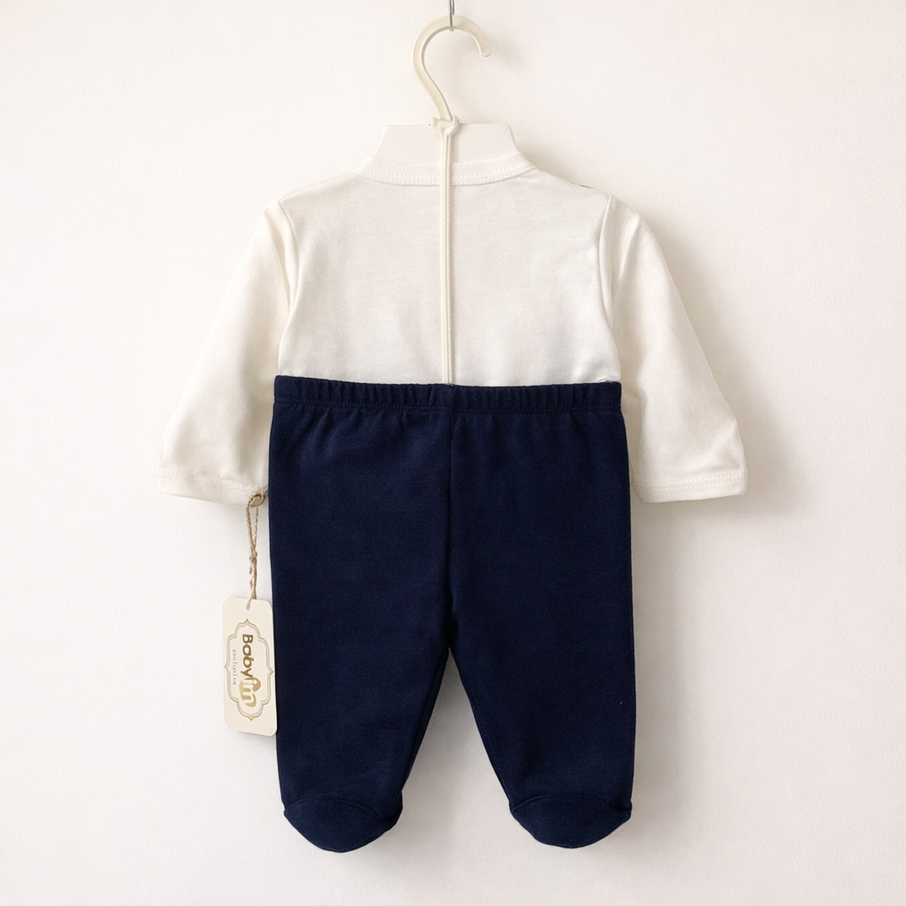 King Baby Boy Outfit Set | Newborn 3 Piece Cotton Set - Image 3