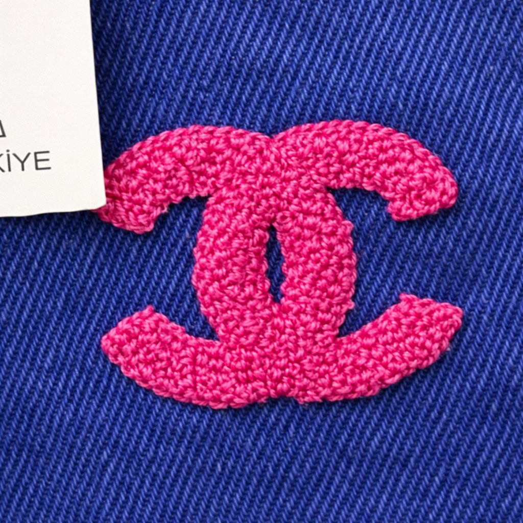 Baby Girl Blue Denim Jeans with Pink Logo Detail - Image 2
